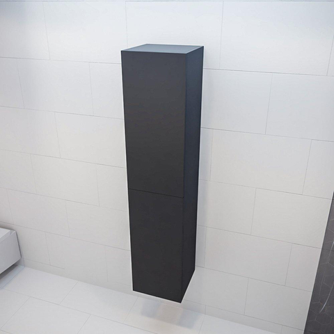 MONDIAZ BEAM Armoire colonne - 160cm - 2 portes - Darkgrey SW410010