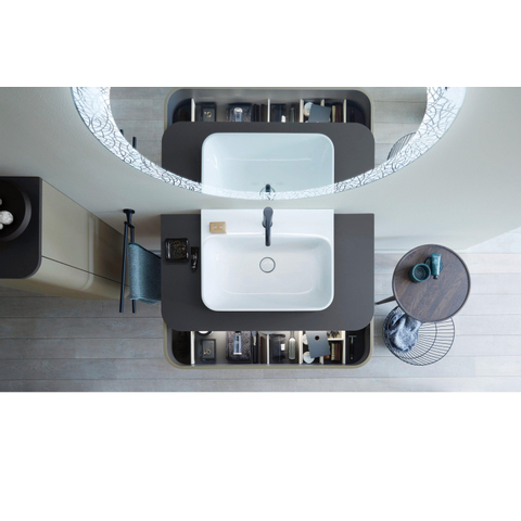 Duravit Starck T Handdoekhouder - 2 stangen - 46.5cm - draaibaar - mat zwart SW297086