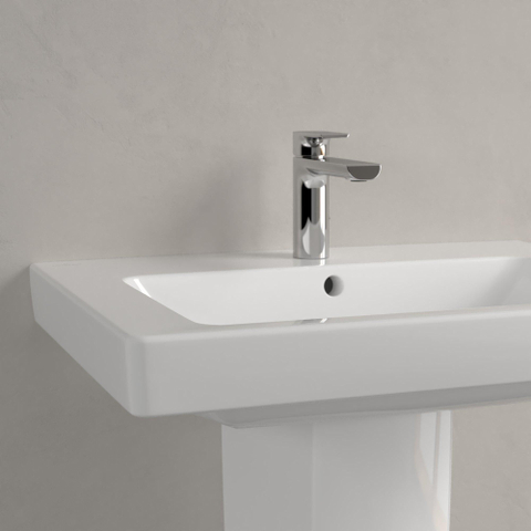 Villeroy & Boch Subway 2.0 wastafel - 65x47cm - 1 kraangat - met overloop CeramicPlus - White Alpine (glans wit) 1024071