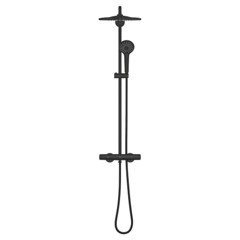 Grohe Vitalio Joy Shower System Douchesysteem - met thermostaatkraan - matte black (mat zwart) SW1440575