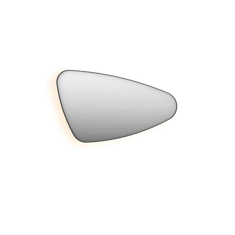 INK SP23 miroir – forme organique – 80 x 50 cm – LED indirecte – version droite – Noir mat SW693078