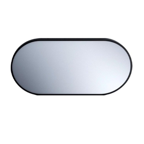 Nemo Go Gio spiegel 40x80cm ovaal horizontaal of verticaal mat zwart SW499017