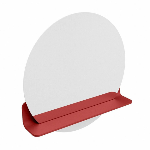 Mondiaz SPOT spiegel – Ø60 cm – met planchet – Fire (rood) SW1235524