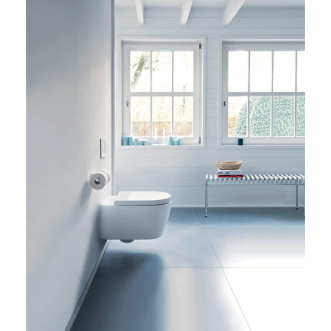Duravit Starck T Toiletrolhouder - dubbel - zonder klep - hoogglans chroom SW297077
