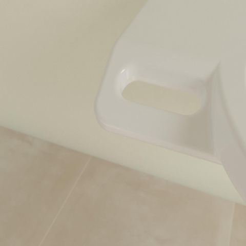 Villeroy & Boch Vicare medische wastafel - 80x55cm - 1 kraangat - met overloop CeramicPlus - White Alpine (glans wit) 1025046