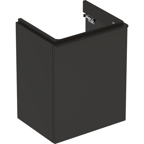 Geberit Smyle fonteinkast - 1 deur - 49.2cm links - lava mat antraciet SW421981