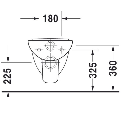 Duravit D-Code Compact WC suspendu – compact – 35 x 48 cm – blanc brillant 0315126
