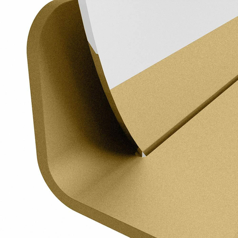 Mondiaz SPOT miroir – Ø 60 cm – avec tablette – Oro (sable) SW1235572