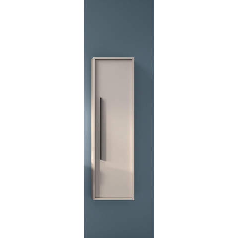 Saniclass Prime Essential Hoge Kast - 120x35x35cm - 1 deur - mat cotton (beige) - MDF OUTLETSTORE STORE45291