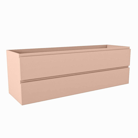 Mondiaz Hay Meuble sous vasque - 150x45x50cm - 2 tiroirs - softclose - 1 découpe centre - Rosee SW1016082