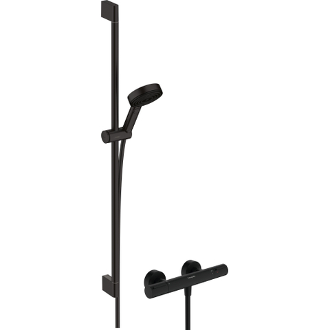 Hansgrohe Pulsify Select S glijstangset - 90cm - 10.5cm handdouche - ecosmart - mat zwart SW1186273