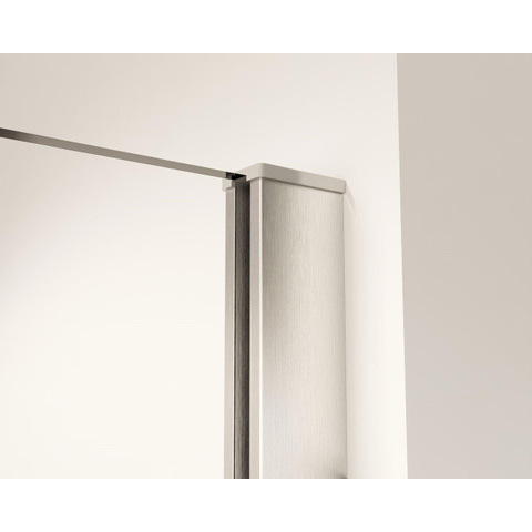 Fortifura Galeria Douche à l'italienne - 30x200cm - verre clair - Inox brossé SW876723