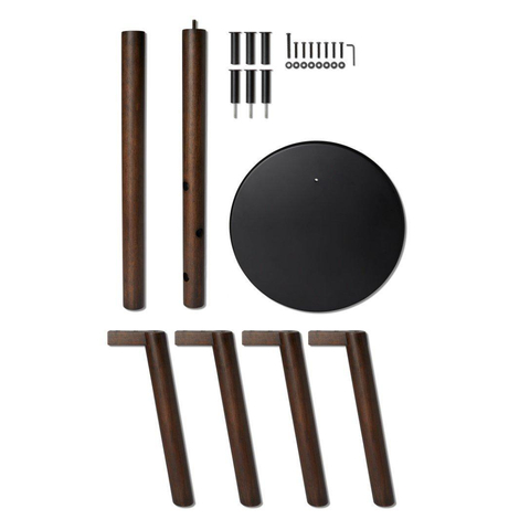 Umbra Pillar handdoekrek 50x50x165cm Rubberhout Zwart walnoot SHOWROOMMODEL SHOW25600