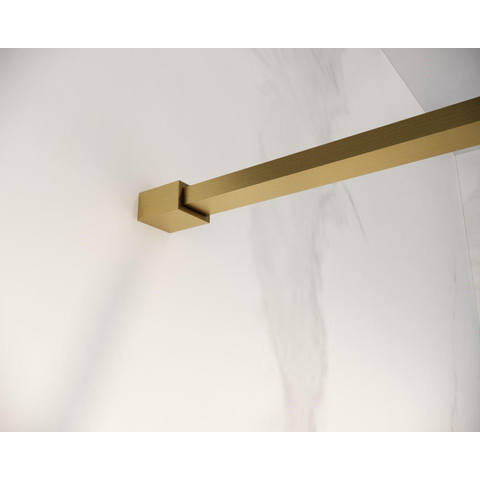 Fortifura Galeria Douche à l'italienne - 100x200cm - verre clair - Laiton brossé SW876744