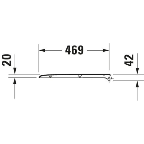 Duravit D-code Vital WC-zitting - 49x36.1x4.3cm - met softclose - met quickrelease - kunststof - afneembaar - wit glanzend 0295866