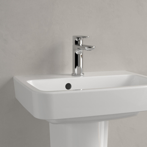 Villeroy & Boch O.novo fontein - 50x37cm m.1 kraangat - met overloop - White Alpine (glans wit) SW448483
