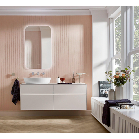 Villeroy & Boch Artis opzetwastafel ovaal - 61x41cm - zonder overloop CeramicPlus - White Alpine (glans wit) 1025295
