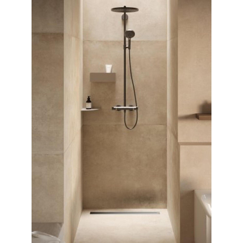 Looox Storage Collection Étagère d'angle – 30 cm – bords arrondis – beige sable mat SW1443991