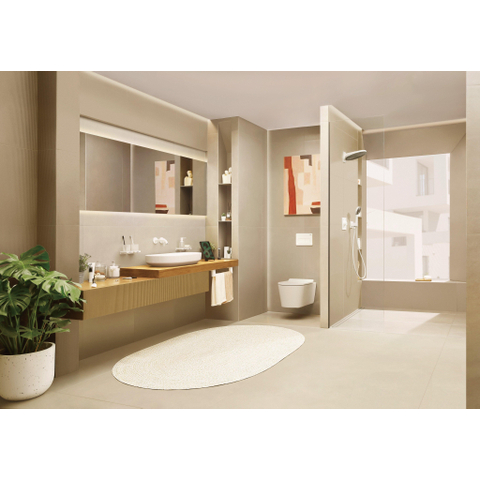 Hansgrohe Tecturis s Eengreeps wastafelkraan - inbouw - voor wandmontage - met uitloop 16 - 5 cm - wit SW918741