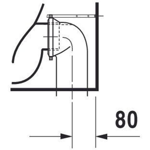 Duravit Starck 3 Closetpot staand - diepspoel - 36x56cm Pit - wit SW114651