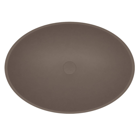 Arcqua Prince Opbouw Waskom - ovaal - 49x34cm - mat mokka SW1584236