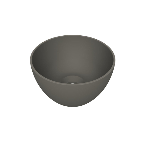 Arcqua Olivia Waskom - 22x22cm - rond - opbouw - mat quartz grijs SW1447221