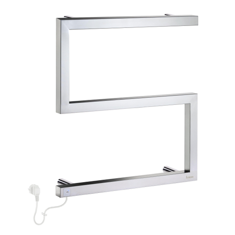Smedbo Dry Handdoekradiator - 50x52.5x11.2cm - ophangen - RVS Gepolijst Edelstaal SHOWROOMMODEL SHOW22784
