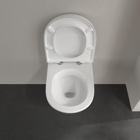 Villeroy & Boch O.novo Compact wandcloset - diepspoel DirectFlush - 36x49cm CeramicPlus - White Alpine (glans wit) SW68868
