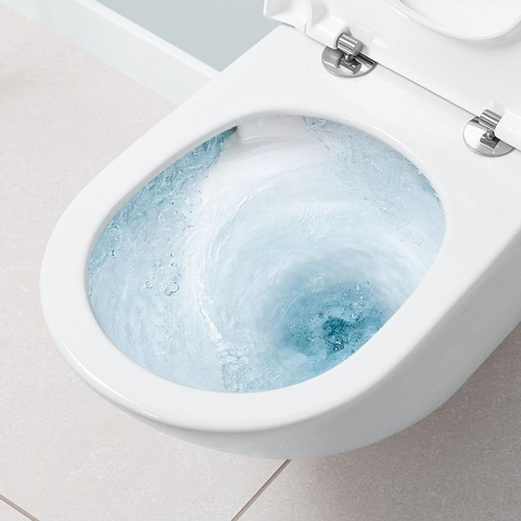 Villeroy & Boch Subway 3.0 Pack WC - sans bride - à fond creux - réservoir encastrable - Twistflush - plaque de commande noir mat - abattant - Blanc Alpin SW956287