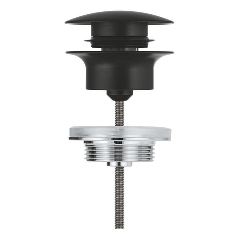 Grohe Waste Set - diameter 63mm - push open - matte black (mat zwart) SW1077334