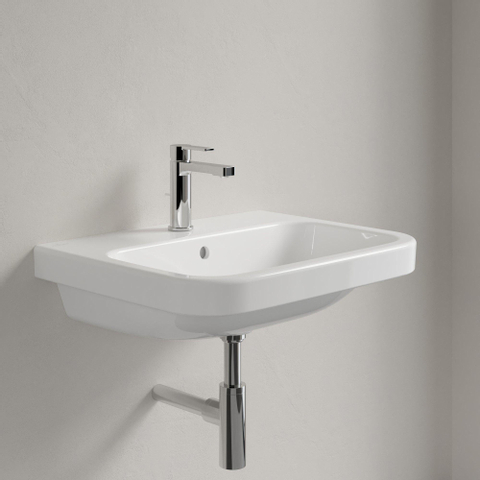 Villeroy & Boch Architectura wastafel - 60x47cm - met kraangat - met overloop cermic+ - White Alpine (glans wit) 1025255