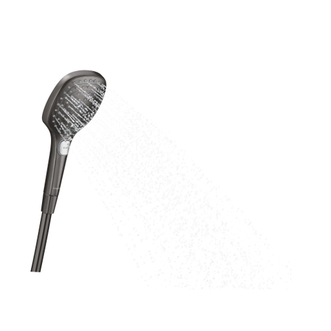 Hansgrohe Raindance Select E - select - handdouche 12cm - 3jet - geborsteld zwart chroom SW295821