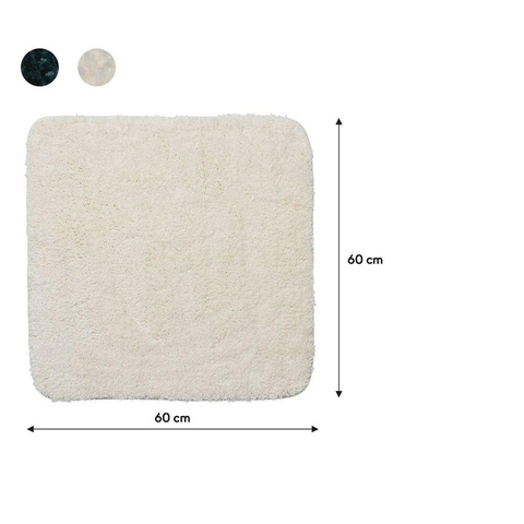 Sealskin Angora Tapis de bain 60x60 cm Polyester Blanc cassé SW699505