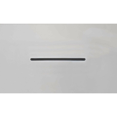 Wiesbaden Wall half vrijstaand ligbad 180x80cm inclusief waste acryl wit SW95523