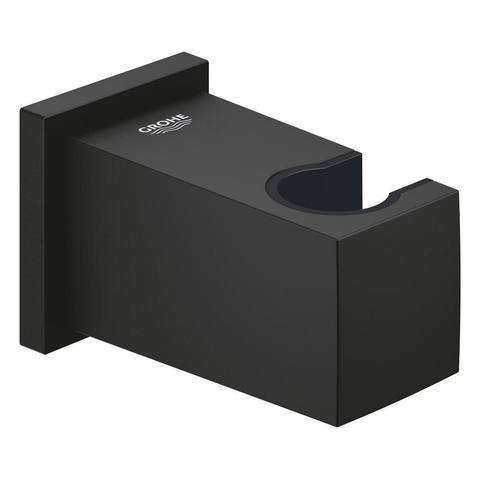 GROHE Euphoria Cube wandaansluitbocht - met houder - phantom black (zwart) SW1477549