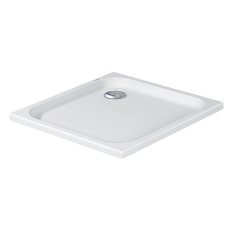 Duravit D-code Kunststof douchebak acryl vierkant - zonder paneel - 80x80cm - met afvoergat - diameter 90mm - wit 0295835