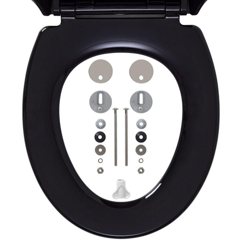 Tiger Tulsa Toiletbril met kinderzitje Thermoplast Zwart SW877688