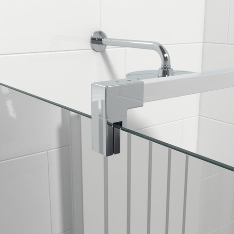 Saniclass Bellini Inloopdouche - 90x200cm - veiligheidsglas - spiegel buitenzijde - anti kalk - chroom SHOWROOMMODEL SHOW22089