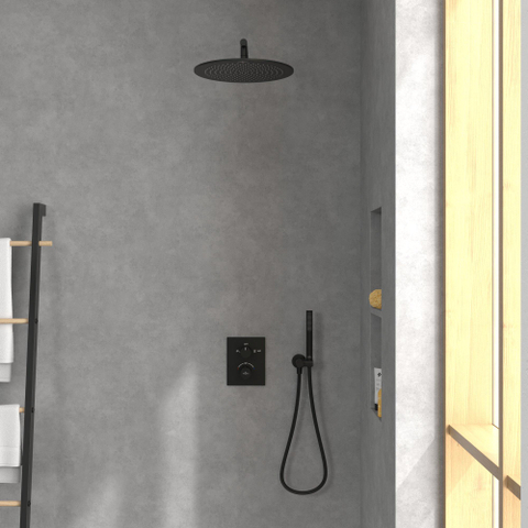 Villeroy & Boch Universal Showers regendouche - 35cm rond - mat zwart SW974351