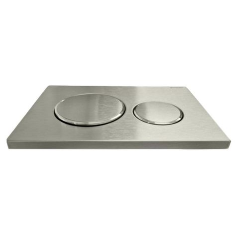 Geberit Sigma20 bedieningsplaat - 2-toets spoeling - ronde knoppen - dualflush - geborsteld rvs SW53748
