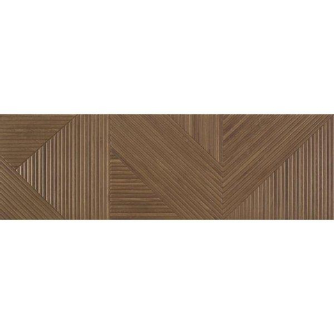 SAMPLE Ceralto Pavero Grain Decortegel 32x100cm 10.4mm Houtlook - Coffee SW912264