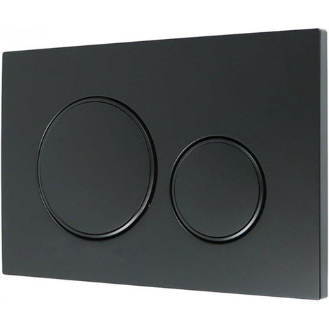 Geberit Sigma20 bedieningsplaat - 2-toets spoeling - rond - dualflush - mat zwart SW420200