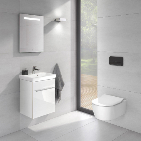 Villeroy & Boch Avento combi pack - met wandcloset - diepspoel DirectFlush - met slimseat closetzitting - 37x53cm - White Alpine (glans wit) SW59891