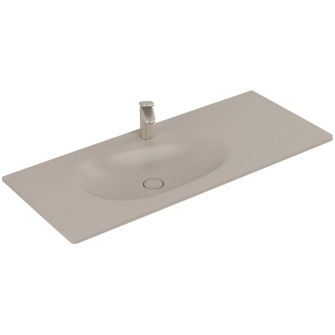 Villeroy & Boch Antao meubelwastafel - 120x50cm - 1 kraangat - met overloop CeramicPlus - mat almond (beige) SW957918