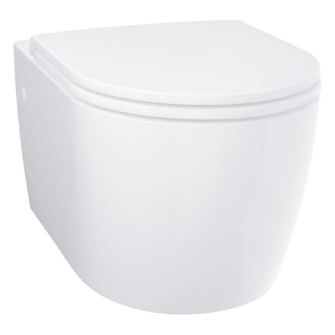 Grohe Start Round Ceramic Wandcloset met zitting en deksel - glans wit SW1244484