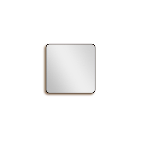 Saniclass Retro Line miroir – carré – 80 x 80 cm – Noir mat SW643418