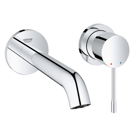 GROHE Essence New Partie de finition pour robinet lavabo mural encastrable 2 trous M size avec bec 18.3cm chrome 0442581