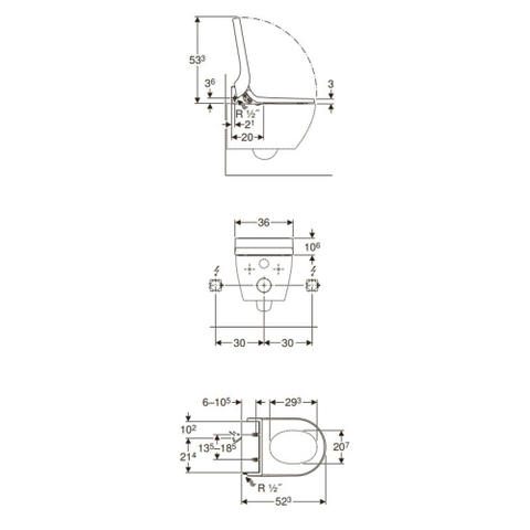 Geberit Aquaclean tuma Classic Douche Wc Zitting - elektrisch - wit OUTLETSTORE STORE44689