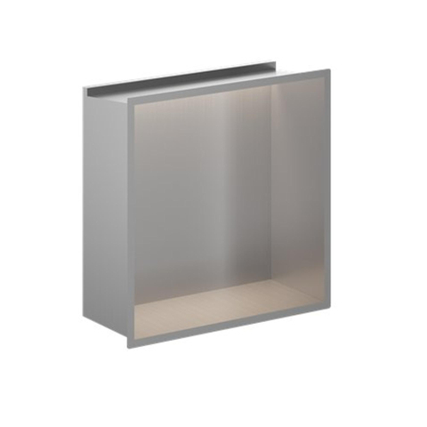 Crosswater Nissen - 305 x - 305mm - met LED Lichtstrip - geborsteld RVS SW1176231
