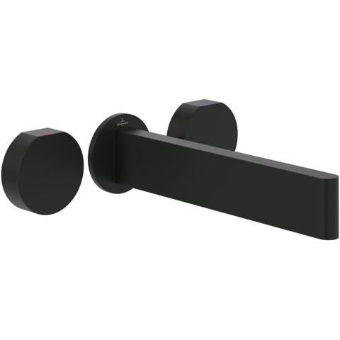 Villeroy & Boch Dawn Mitigeur de lavabo à trois trous - noir mat SW974328